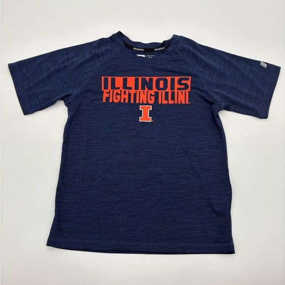 Russell Athletic Kids Navy Blue Illinois Fighting Illini Tee - Picture 1 of 4